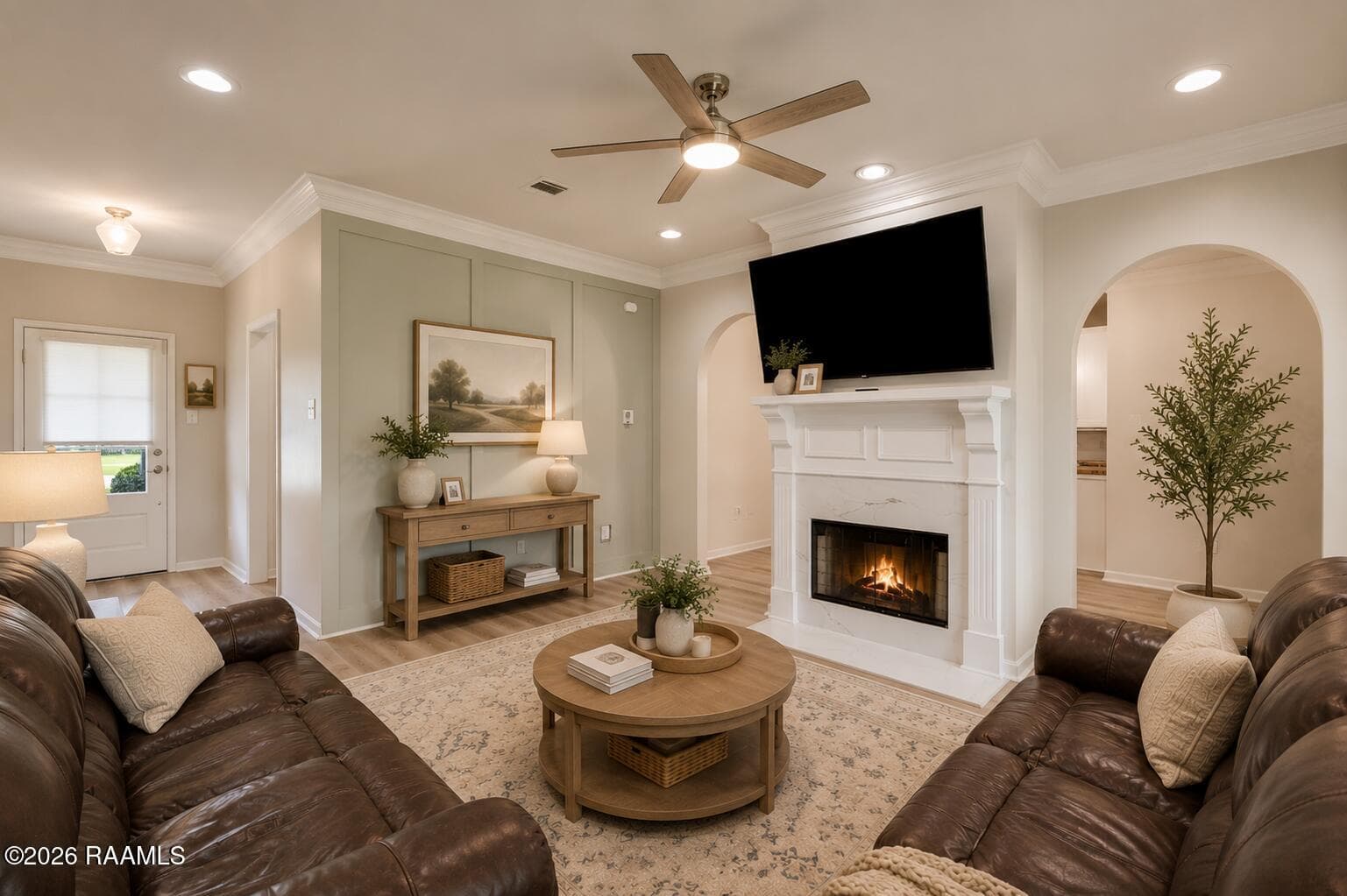 large open living area