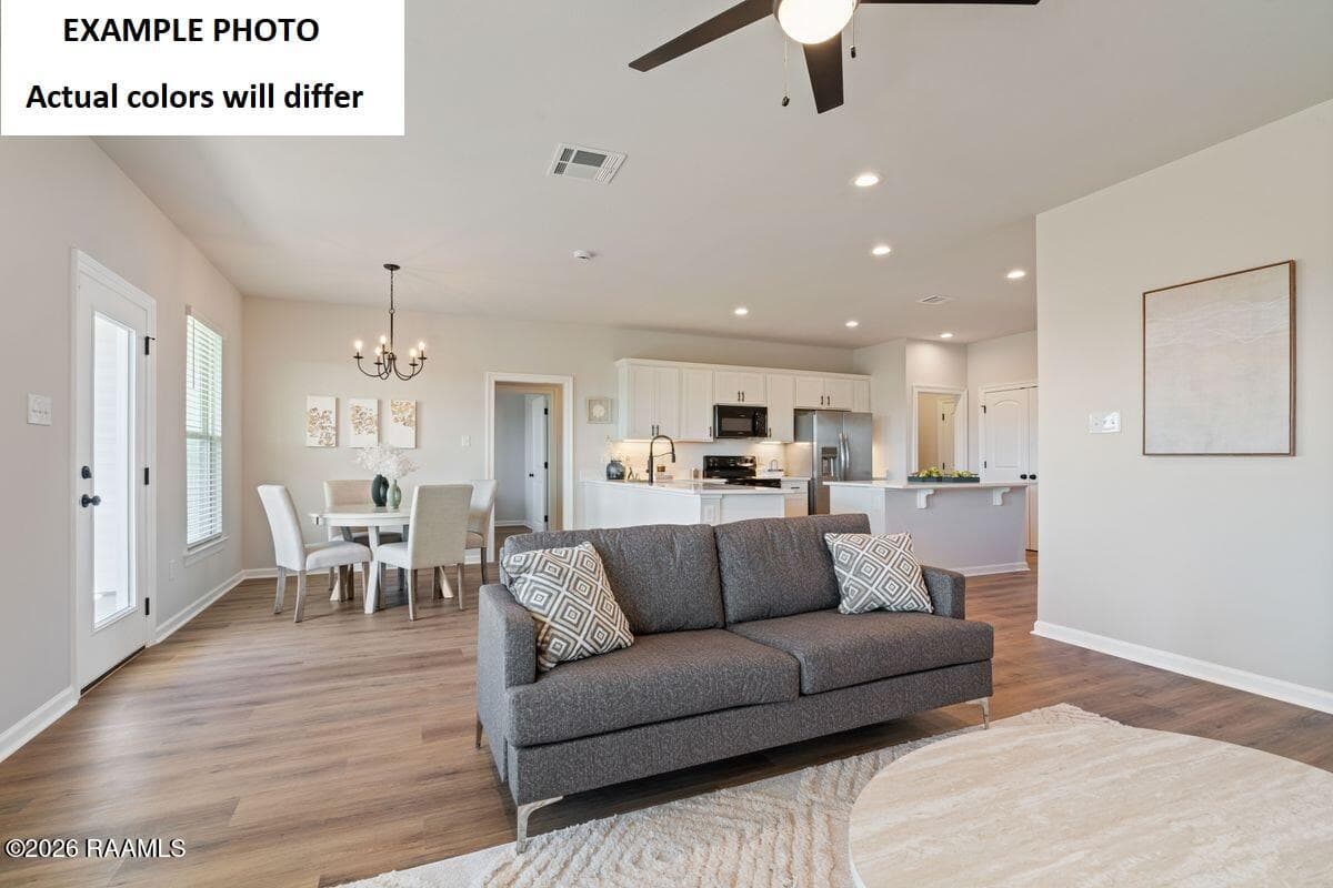 Living, Dining and Kitchen